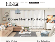 Tablet Screenshot of habitatblinds.com